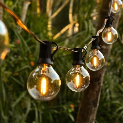 G40 guľové svetelné reťaze - 25 žiaroviek, 7,5 m, rozšíriteľné | YARDBULBS