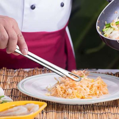 BBQ Kliešte - 28 cm, Potravinárska oceľ 304, Bezšvové, Protišmykové | TONGPRO